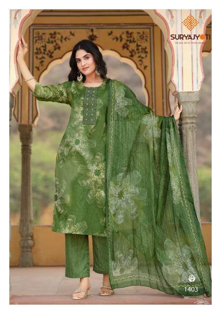 Suryajyoti nikhaar vol-14 Wholesale kurti suppliers in Surat